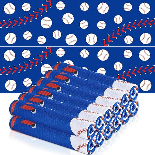 30Pcs Baseball Softball Cooling Towels for Neck and Face 40 x 12 Inch Baseball Sports Team Gifts Microfiber Breathable Workout Ice Towel Sweat Chilly Bulk Neck Wraps for Athletes Gym Camping Blue