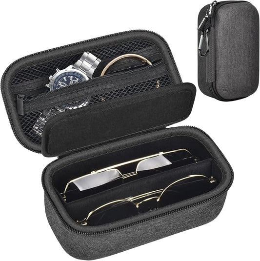 Travel Sunglass Organizer Case for Quay Polarized Sunglasses Men Women, Trendy Glasses Storage Box (Bag Only)