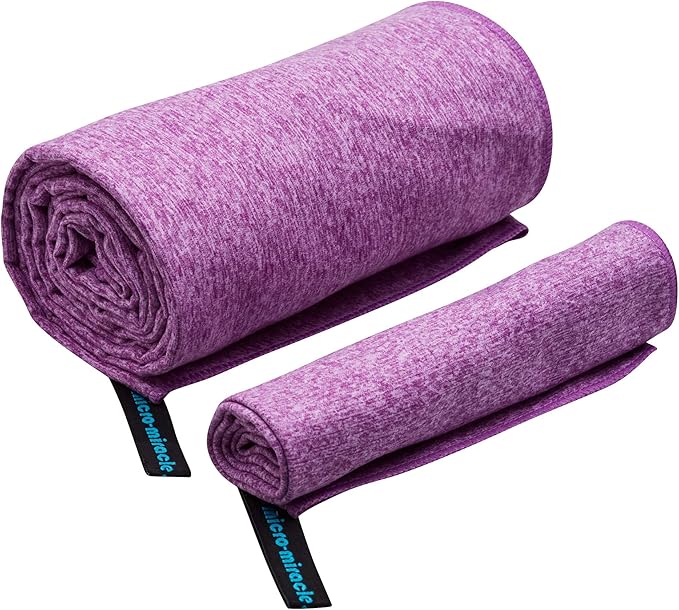 2-Pack Microfiber Towel - XXL Travel Quick Dry and Extra Soft Microfiber Towels, Lightweight and Compact for Gym, Swim Practice, Travel, Backpacking, Camping, RV, Beach, Camping