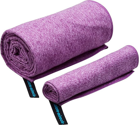 2-Pack Microfiber Towel - XXL Travel Quick Dry and Extra Soft Microfiber Towels, Lightweight and Compact for Gym, Swim Practice, Travel, Backpacking, Camping, RV, Beach, Camping