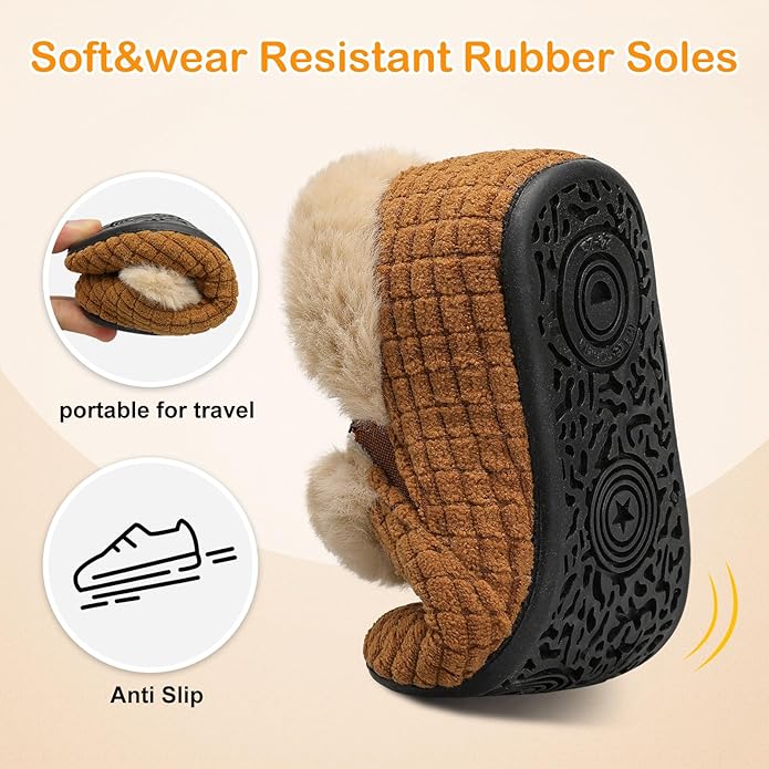 Centipede Demon Toddler Slippers for Boys Girls Slip on Kids Baby Toddlers House Shoes Lightweight Barefoot Furry Sock Shoes Indoor Outdoor Warm Walking Shoes