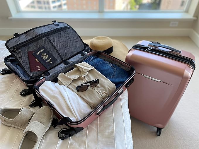 Samsonite Winfield 3 DLX Hardside Luggage with Spinners, Carry-On 20-Inch, Rose