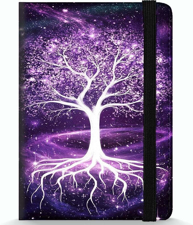 Passport Holder Wallet Cover Case,RFID Blocking Passport Cover,Large Capacity Travel Wallet with Multi Card Slots (Life Tree)