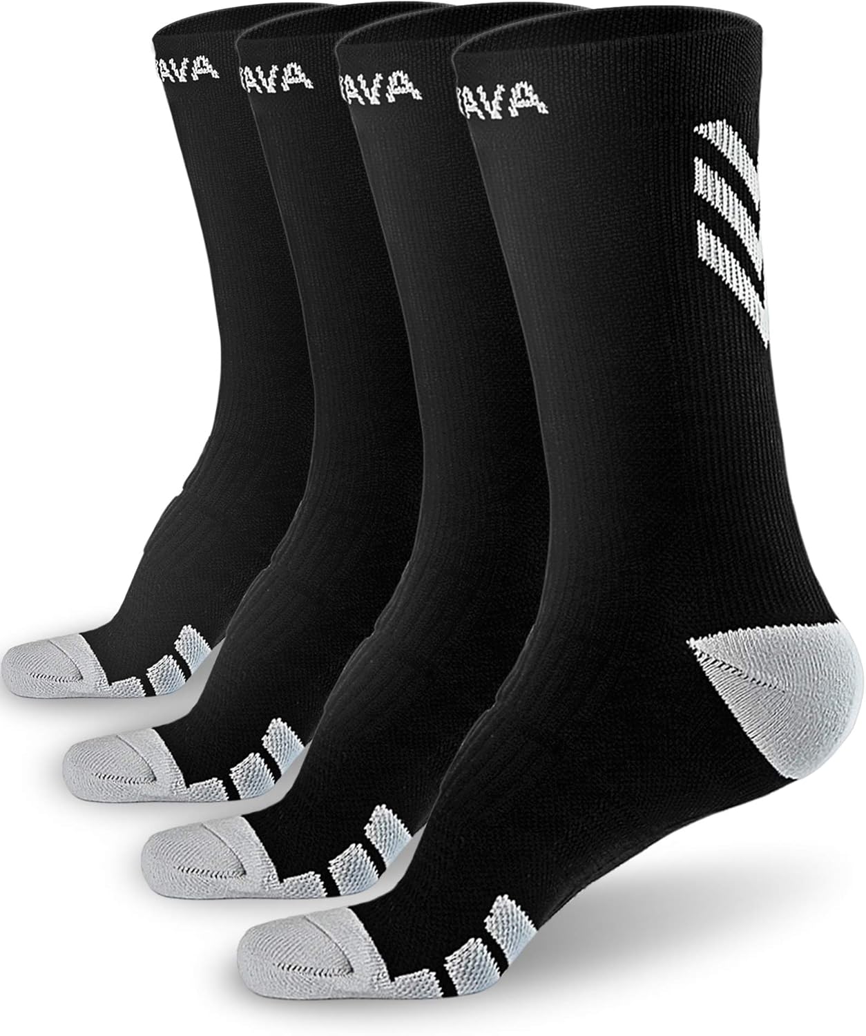 DOVAVA Dri-tech Compression Crew Socks (4/6 Pairs), Comfort Boost Circulation