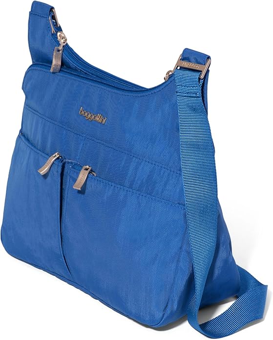 Baggallini Crossbody Travel Bag 11x8.5 Lightweight Water-resistant Nylon Handbag