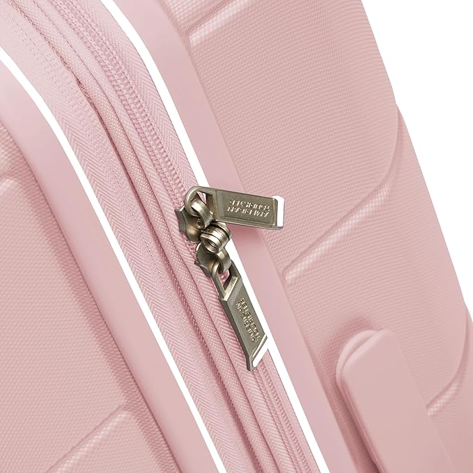 American Tourister Stratum 2.0 Expandable Hardside Luggage with Spinner Wheels, 2-Piece Set 20/24, Pink Blush