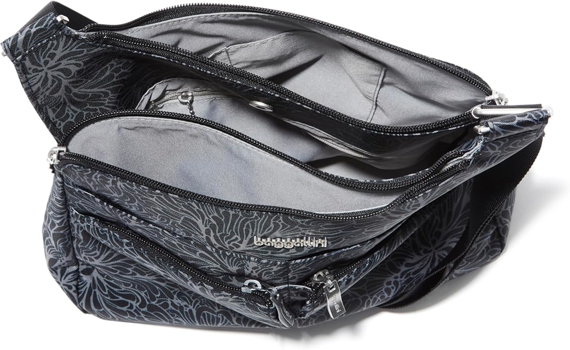 Baggallini Crossbody Travel Bag 11x8.5 Lightweight Water-resistant Nylon Handbag