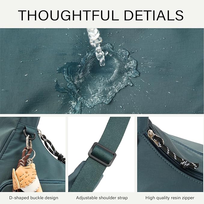 CLUCI Travel Purses for Women, Waterproof Nylon Crossbody Bags for Woman Trendy, Anti Theft Shoulder Handbags for Ladies