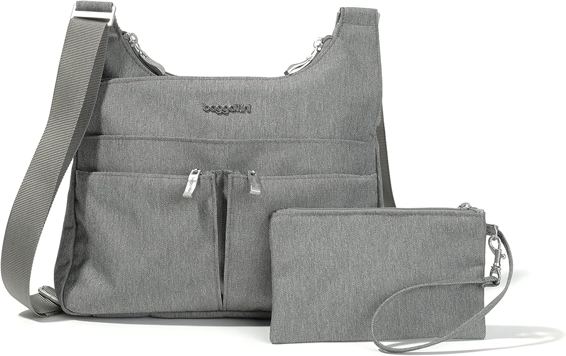 Baggallini Crossbody Travel Bag 11x8.5 Lightweight Water-resistant Nylon Handbag