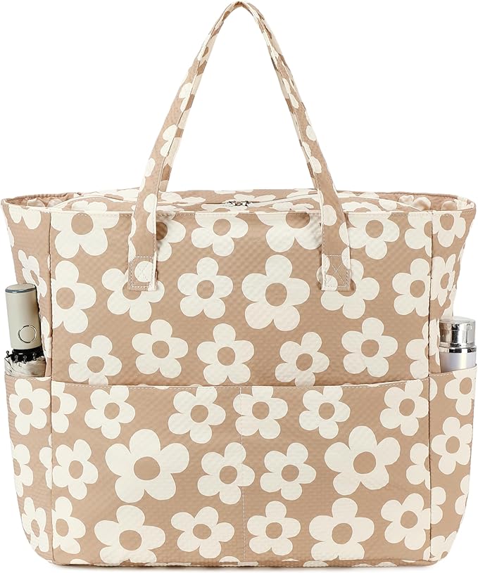 LEDAOU Beach Bag Waterproof Sandproof Women Beach Tote Pool Bag with Zipper for Swim Gym Grocery Travel with Wet Pocket | Sandproof, with Zipper, for Gym, Grocery, Travel, with Wet Pocket