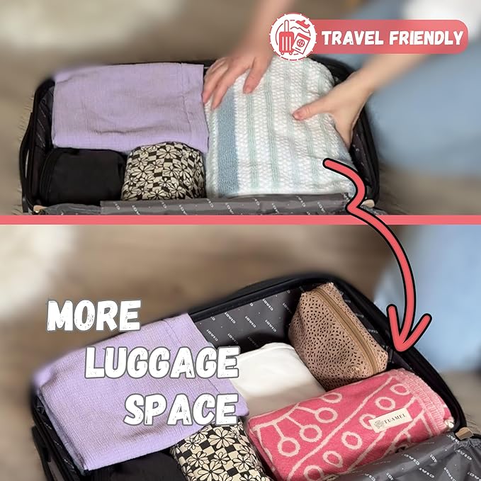 Travel Ready, Packable Lightweight Beach Towels Quick Dry – Oversized (69 x 37 inch), 100% Cloud Cotton, Turkish Sand Free Beach Towel – Fast Drying, Sandproof, Thin, Compact - Cruise Gifts for Women