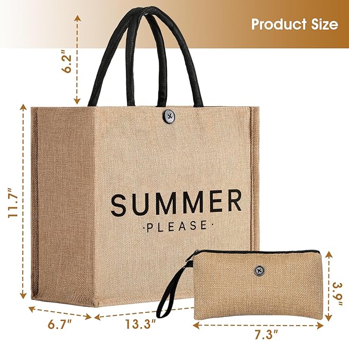 Trifabricy Beach Bag for Women, Woven Straw Beach Tote Bag Waterproof, Weaving Swim Gym Shopping Travel Bags with Button