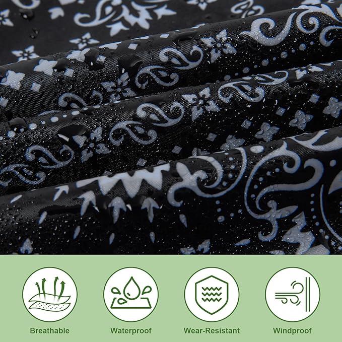 Hooded Rain Poncho for Adults - Waterproof Rain Coat and Lightweight Jacket 3-in-1 Multi-Function with Pockets