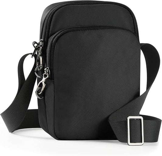VADOO Sling Bag for Men Women, Anti Theft Crossbody Bag with Zipper Lock, RFID Blocking & Waterproof for Travel Casual