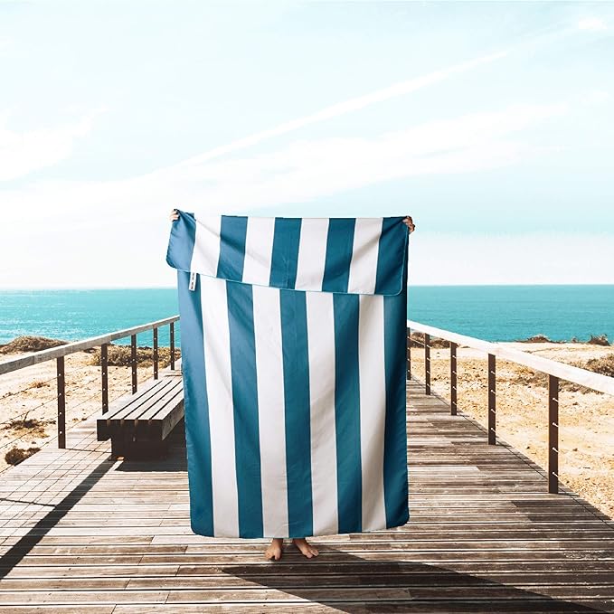Wise Owl Outfitters Microfiber Beach Towel (7x4 ft) – Extra Large, Quick Dry, Lightweight and Sand Free for Adults at The Beach, Pool, Gym, Yoga, or for Travel and Outdoor Use