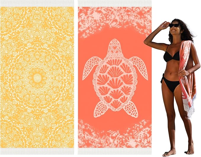 Thin Turkish Beach Towel Lightweight Quick Dry Absorbent Cotton Bathroom Bath Pool Swim Towels Extra Large Oversized Sand Free Beach Accessories Essentials Cloud Gifts for Adult