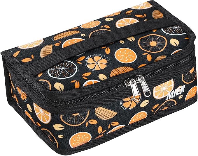 MIER Small Lunch Bag for Kids & Adults Compact Insulated Lunch Box Portable Thermal Mini Cooler for Work School Travel, Fruits
