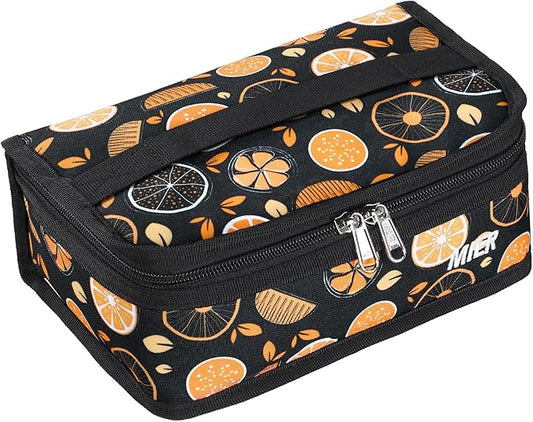 MIER Small Lunch Bag for Kids & Adults Compact Insulated Lunch Box Portable Thermal Mini Cooler for Work School Travel, Fruits
