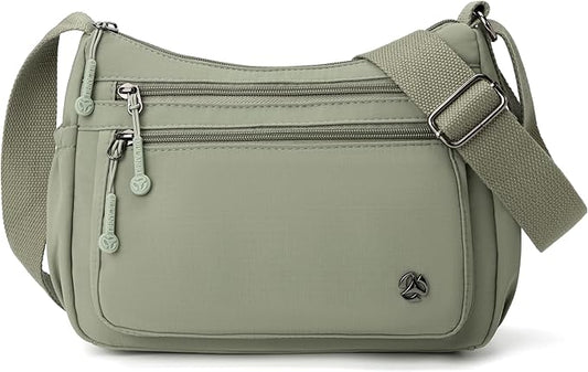 Casual Crossbody Bag with Anti Theft Pocket - Women Lightweight Water-Resistant Purse Bag