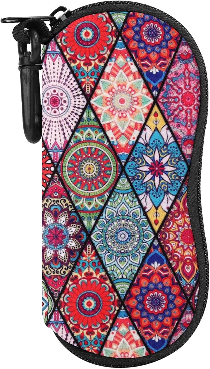 MoKo Sunglasses Soft Case Ultra Light Neoprene Zipper Eyeglass Case for Men Women