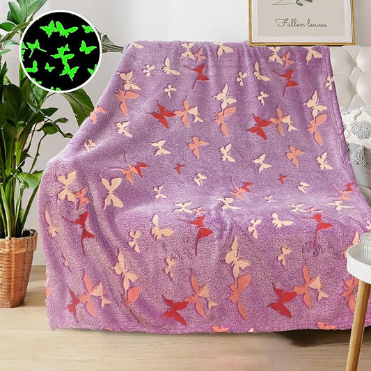 Butterfly Blanket for Women/Girls, Butterfly Gifts for Women Adults, Cute Blankets for Teen Girls, Personalized Blankets for Adults/Kids,Soft Fleece Blanket and Throw,Birthday 50"x 60"