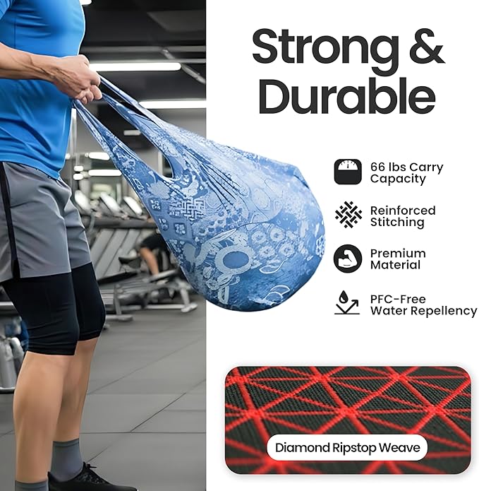 Nanobag Ultralight Foldable Tote for Women & Men, Reusable Grocery & Travel Bag, Packable Collapsible Compact Market Essential (Standard Stars)