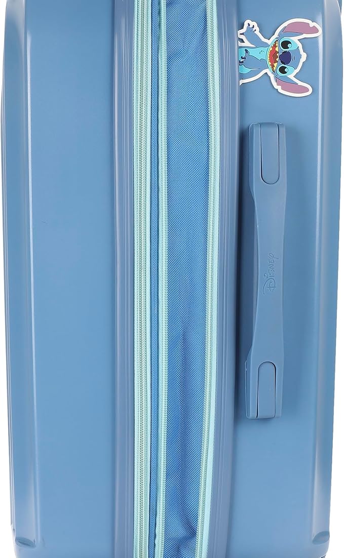 Bioworld Disney Lilo & Stitch Peeking Rubber Badge 20" 4-Wheel Roling Luggage