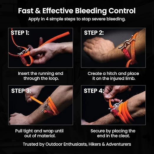 My Medic - Rats Tourniquet System, Quick-Apply Emergency Tourniquet, First Aid, Survival Gear, Compact & Versatile Hemorrhage Control Medical Tool - Hi-Vis Red