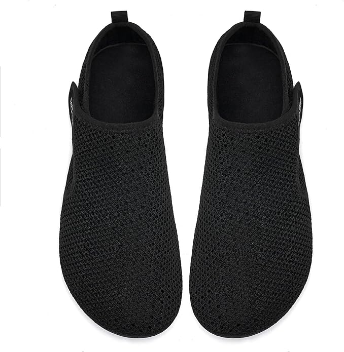 WateLves Water Shoes for Women Men Swim Beach Aqua Socks Quick Dry Barefoot House Slippers Travel Shoes with Adjustable Magic Tape for Pool Diving Boating Yoga Surf