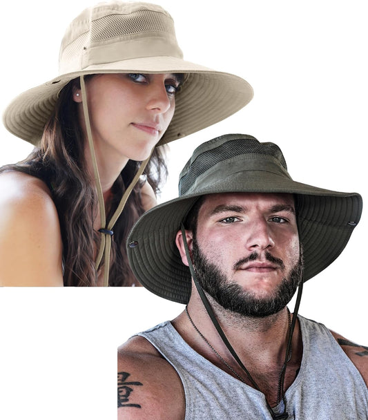 GearTOP Safari Sun Hat for Men and Sun Hats for Women UV Protection UPF 50+ Hiking, Gardening, Fishing