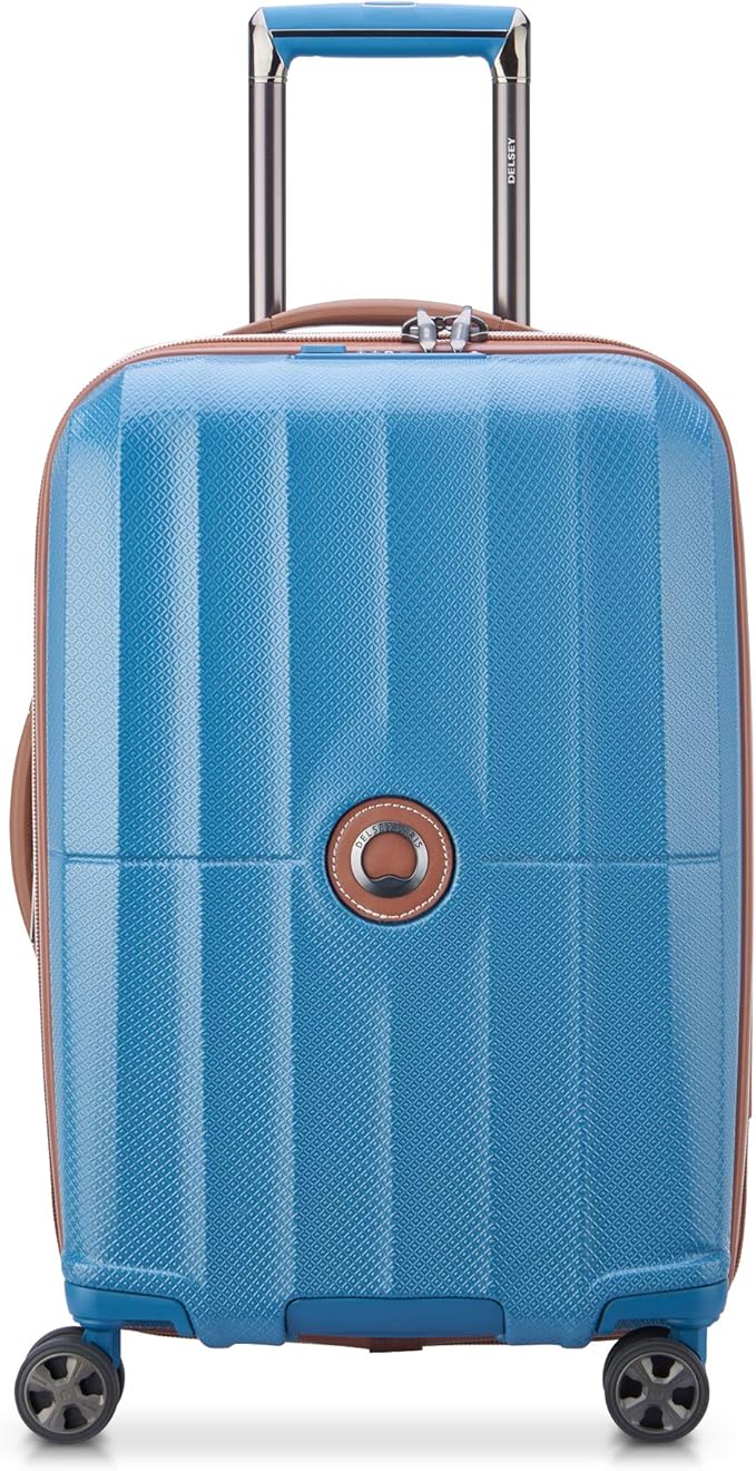 DELSEY PARIS St. Tropez Hardside Expandable Luggage with Spinner Wheels, Baltic Blue, Carry-on 21 Inch