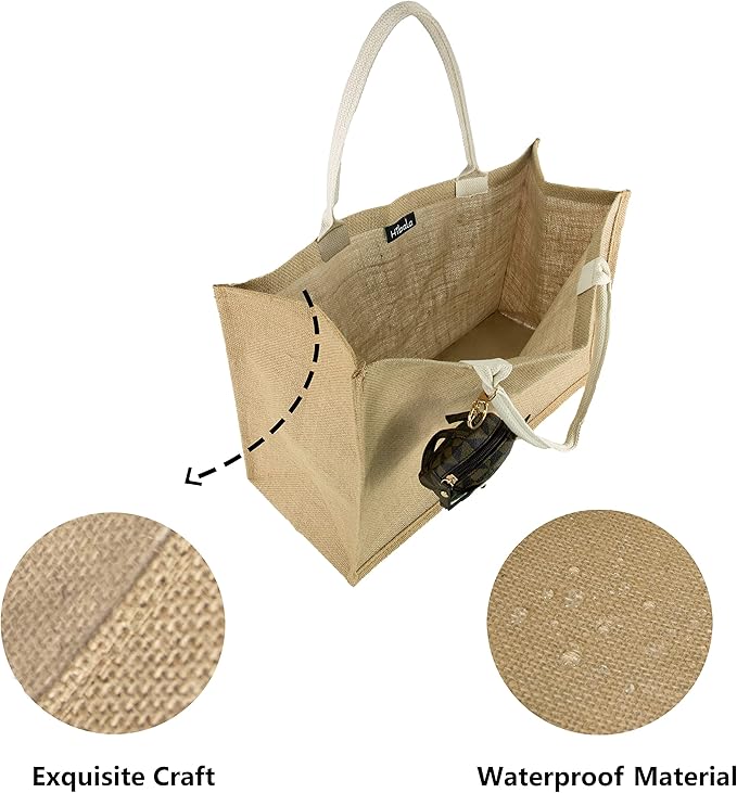 Hibala Woven Large Beach Bag Straw Beach Tote Handmade Weaving Shoulder Tassel Bag Handbag
