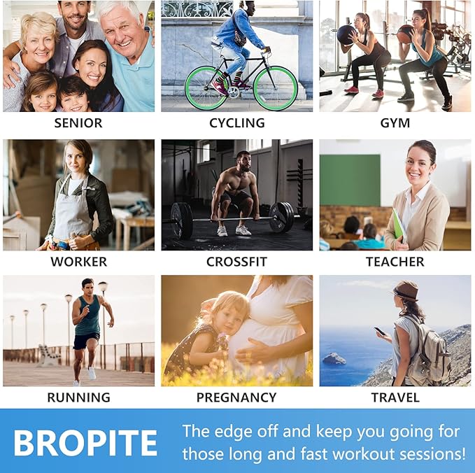 bropite Flora Compression Socks for Women & Men-Knee high 6 Pairs 20-30mmhg Support Running Nurse Travel