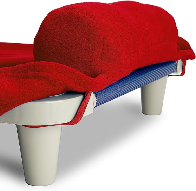 ROLLEE POLLEE Nap Sac Roll Up Napping Blanket with Attached Pillow for Preschool/Daycare, Super Soft with Elastic Straps, Fits Most Mats and Cots