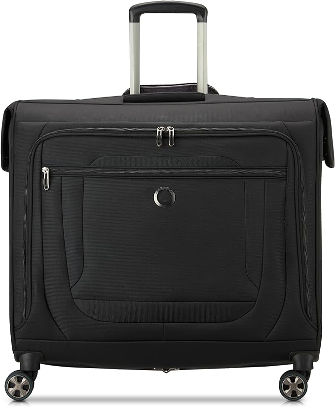 DELSEY PARIS Helium DLX Rolling Garment Bag with Spinner Wheels, Black