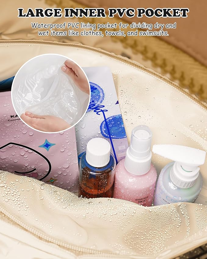 Girly Gift for Women-Duffle Bag with Letter, Carry On Bags for Women，Overnight Bag with Wet Pocket，Lightweight Travel Bags Personalized Gym Tote with Makeup Pouch