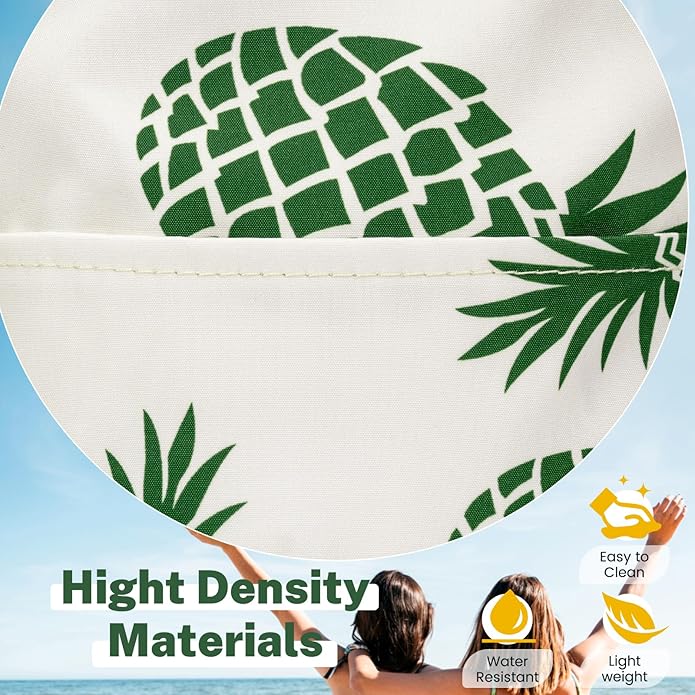 Iioscre Beach Bag for Women, Causal Hobo Pool Bags with Zipper Inner Pocket, Foldable Swim Tote Bag for Vacation Essentials