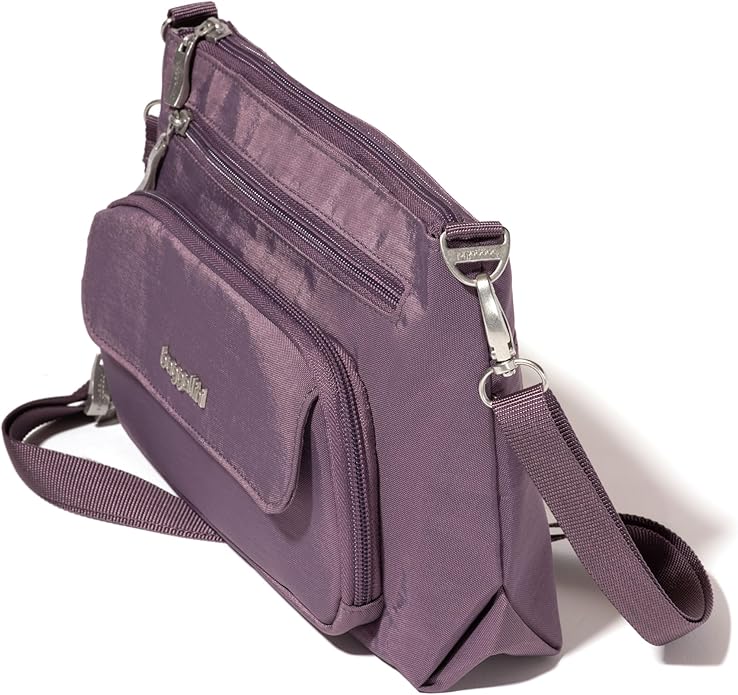 Baggallini Original Everyday 11x7.5 Crossbody Bags Rfid Protected Lightweight Nylon Zippered Travel Purse