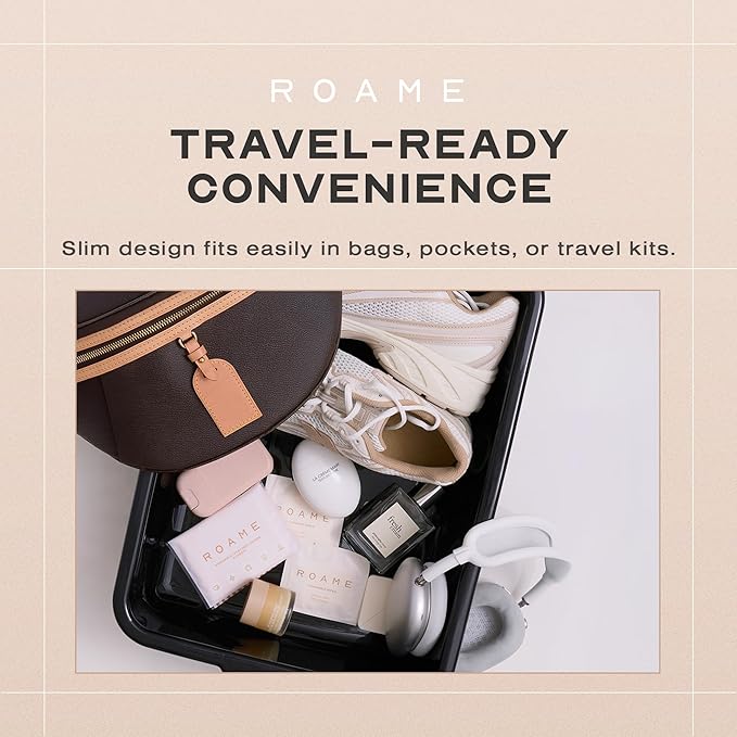 ROAME Disposable Toilet Seat Covers – 20 Biodegradable Sheets (2-Pack) – Flushable Bathroom Hygiene Covers for Travel, Public Restrooms & Eco-Friendly On-the-Go Use