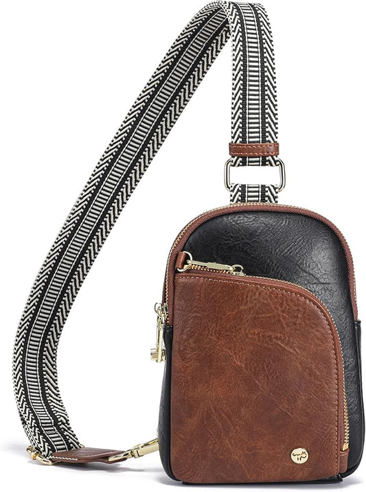 Haytijoe RFID Anti-Theft Sling Bag for Women, Small Crossbody Travel Purse with Locking Zippers, Lightweight Everyday Bag