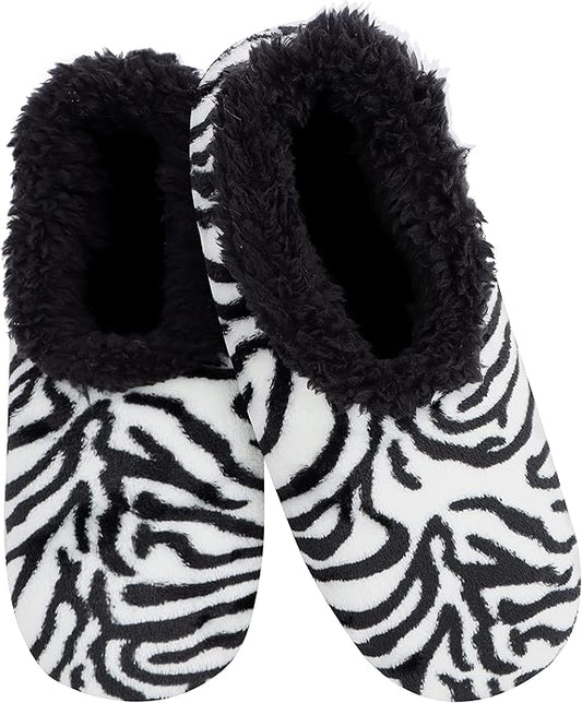 Snoozies Slipper Socks for Women Indoor, Cozy Sherpa-Lined Womens Slippers Non-Skid, Ladies Gifts