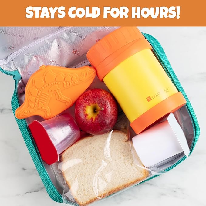 Kids Hard Ice Packs- Slim, Lightweight, Reusable Cooler Freezer Packs- Long-Lasting Chillers Keep Food Fresh for Hours- Durable & Leak-Proof Design for Boys Girls Back To School - BPA Free & Food Safe