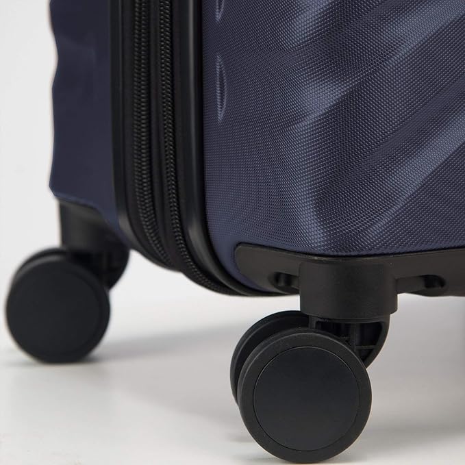 DELSEY PARIS Alexis Durable Hardside Luggage Set, Expandable & Lightweight 4-Wheel Spinners, Easy Grip handles for Smooth Journeys, TSA-Lock Incorporated, Men and Women, Navy, 2-Piece Set (21"/25")