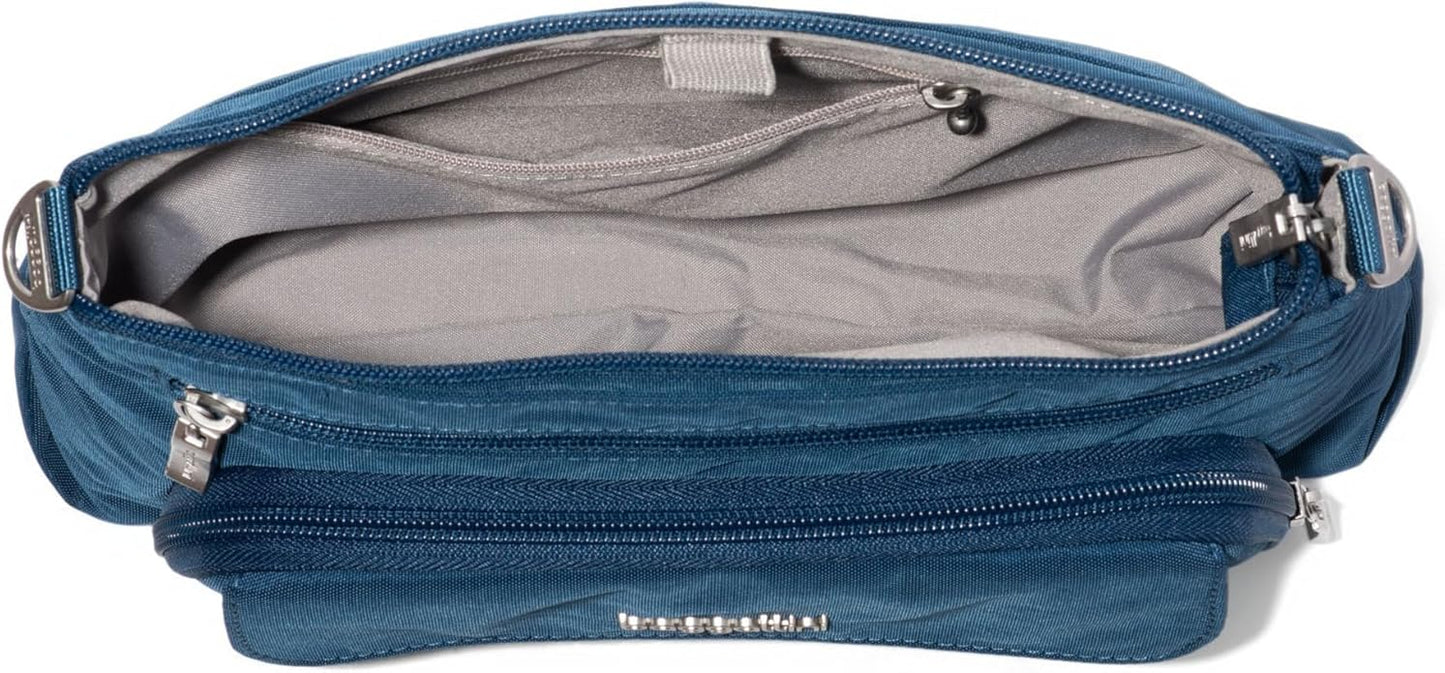 Baggallini Original Everyday 11x7.5 Crossbody Bags Rfid Protected Lightweight Nylon Zippered Travel Purse