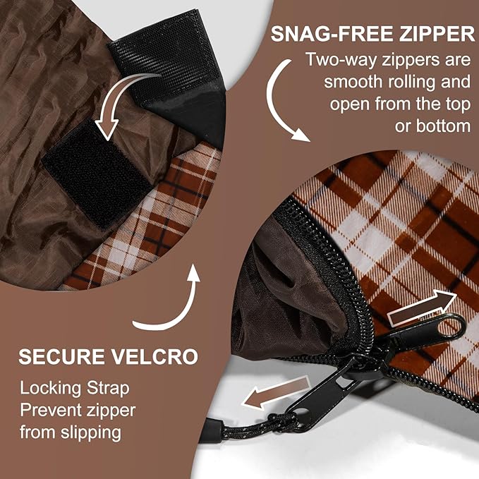 XL Queen Size 2 Person Double Sleeping Bag for Adults, Lightweight Compact with Flannel Liner & Thermolock Draft Tube, Machine Washable All Season Camping Travel