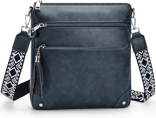 Anti Theft Crossbody Purses for Women RFID Blocking Crossbody Bags, Travel Shoulder Purse with Built-in Wallet