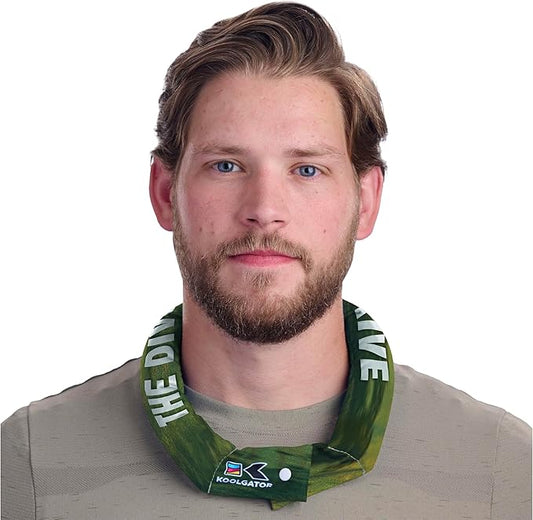 KOOLGATOR Evaporative Cooling Neck Wrap – Reusable Neck Cooler with Long Lasting Relief During Hot Weather Activities, Sports, & Outdoor Work, Golf Divot Drive, 1 Pack
