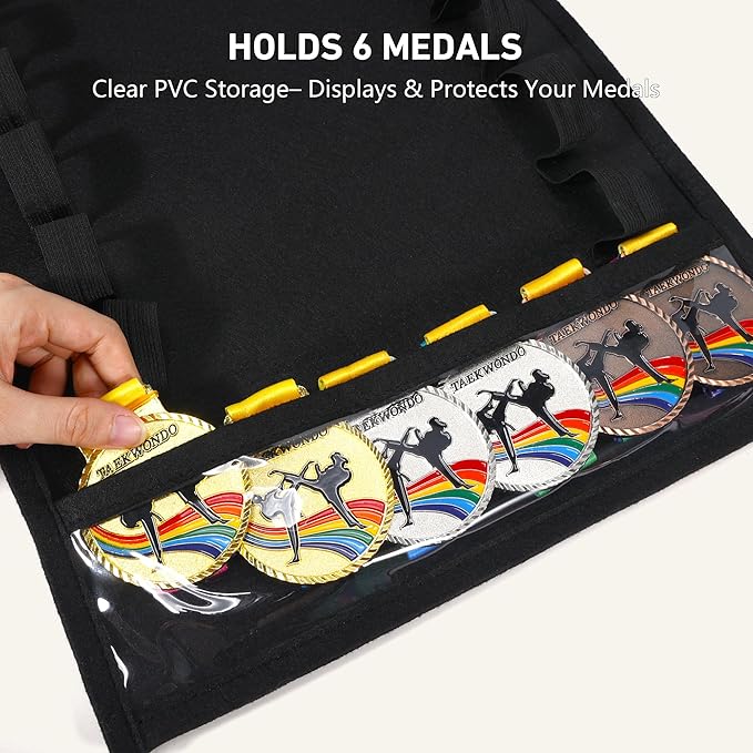 12 Belts Karate Belt Display Rack, Felt Taekwondo Belt Display, Martial Art Belt Display Holder for Martial Art Learner