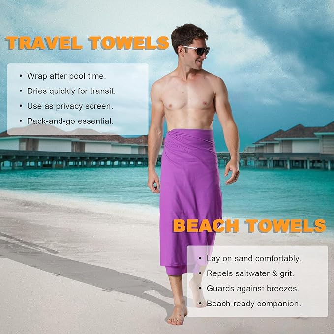 Your Choice Quick Dry Towel - Super Absorbent Microfiber for Gym, Travel, Camping | Ultra Compact & Lightweight