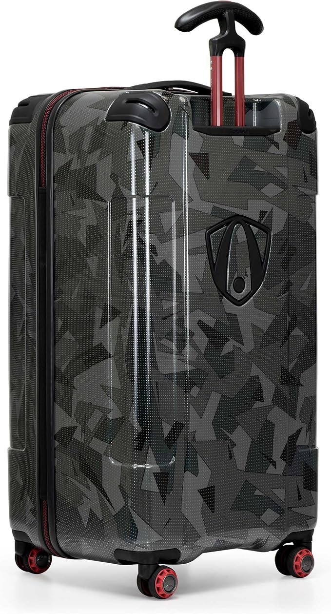 Traveler's Choice Maxporter II Polycarbonate Hardside Trunk with Spinner Wheels, Gray Camo, 30-Inch Trunk